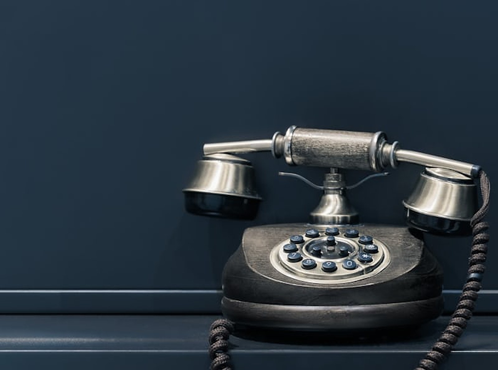Classic telephone representing over-the-phone interpreting