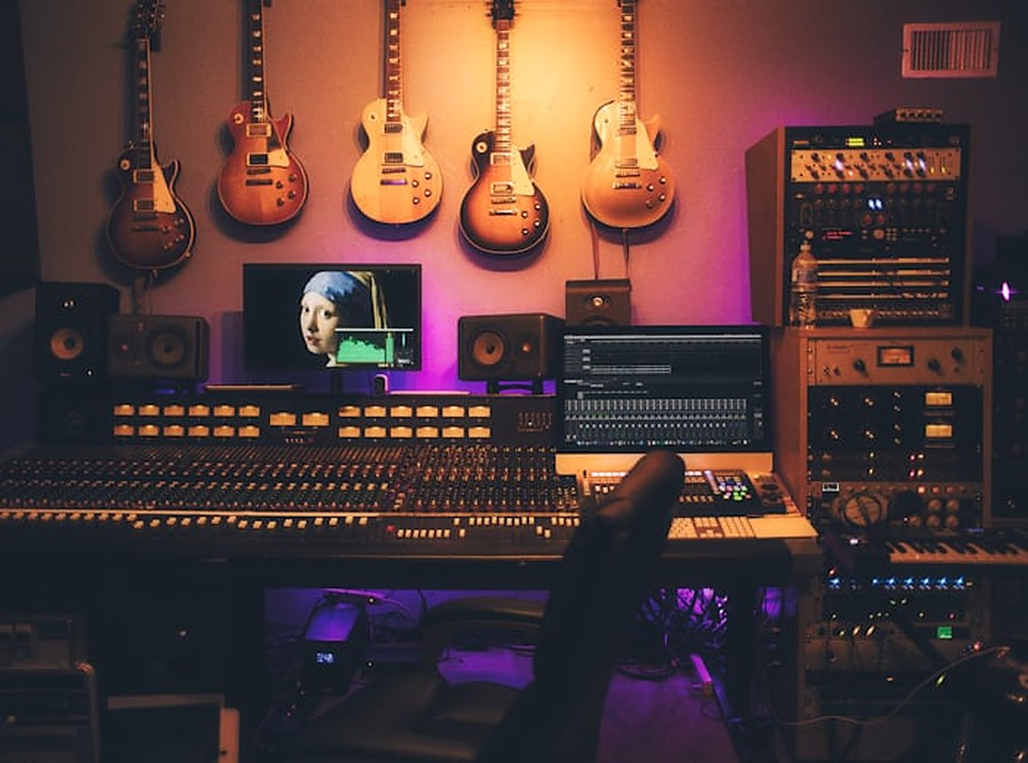 Recording studio used for dubbing and voice work