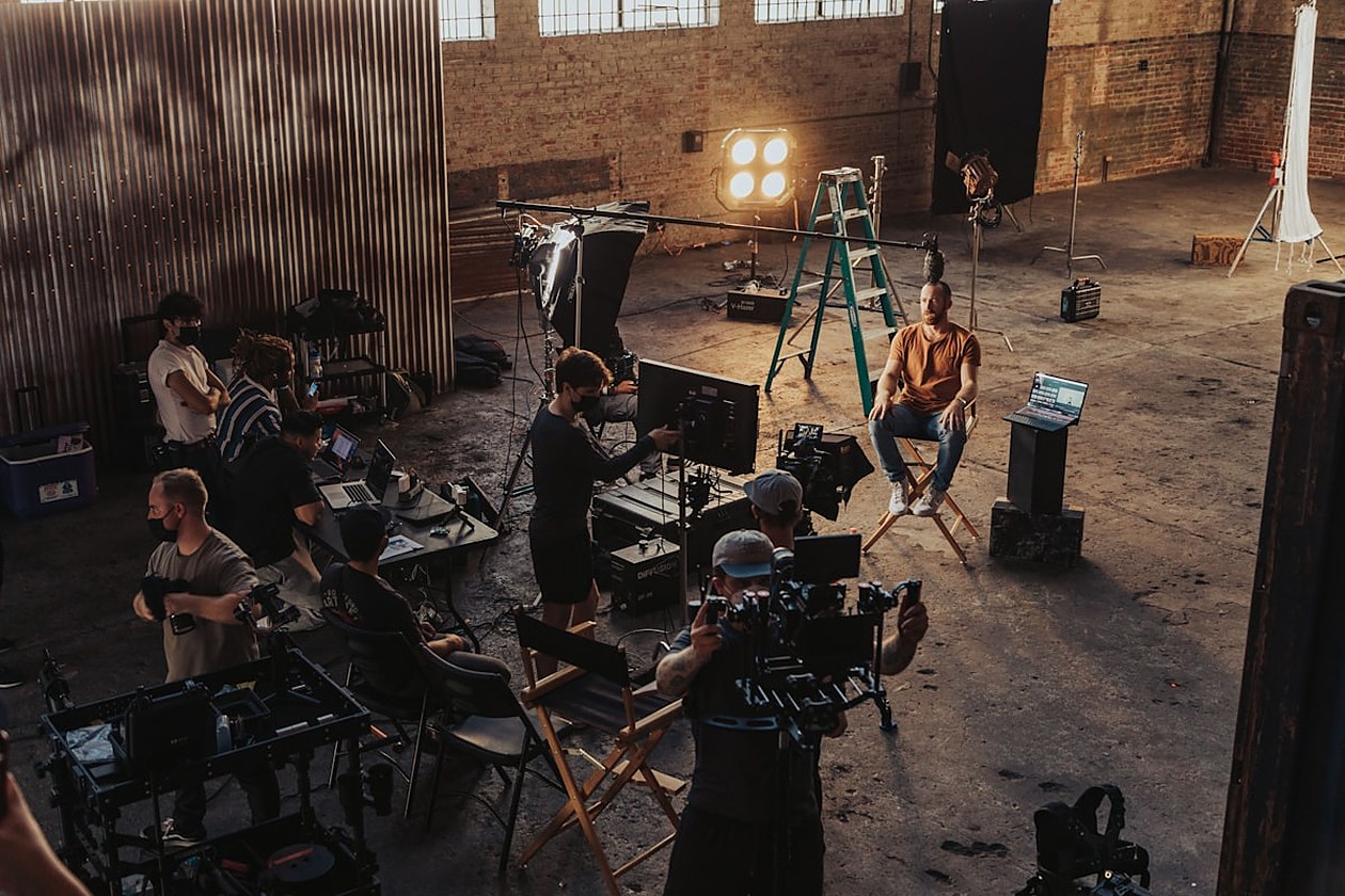 Subtitled film screening for an international audience